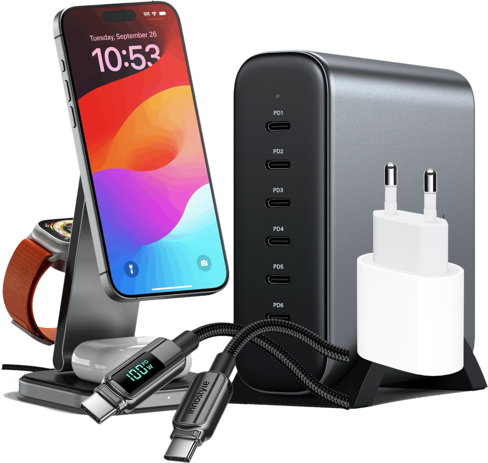 Sạc, đế sạc, cáp sạc