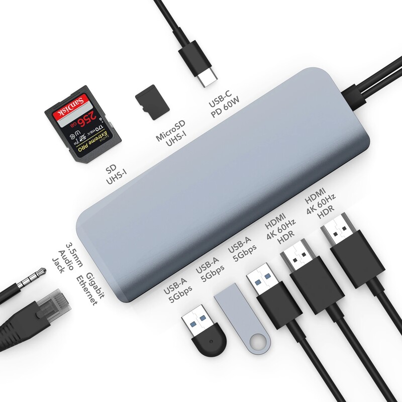 Cổng chuyển đổi HyperDrive VIPER 10-Port USB-C Hub