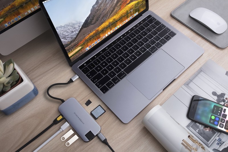 Cổng chuyển đổi HyperDrive Slim 8-in-1 USB-C Hub for Mac, PC, Android, USB-C Devices