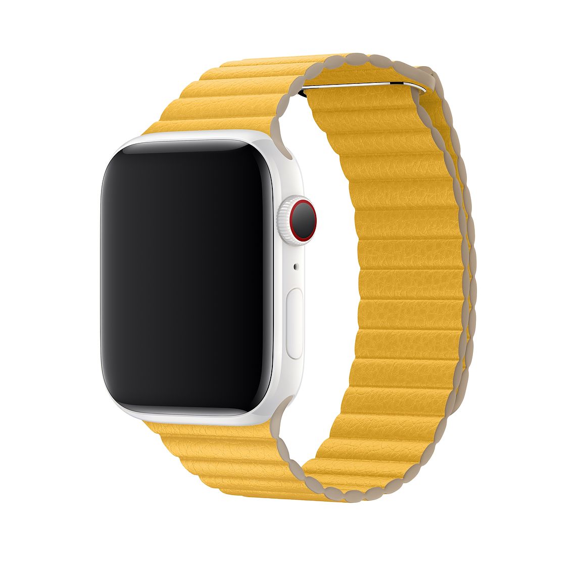 Apple Watch 44mm Leather Loop, new seal - Meyer Lemon