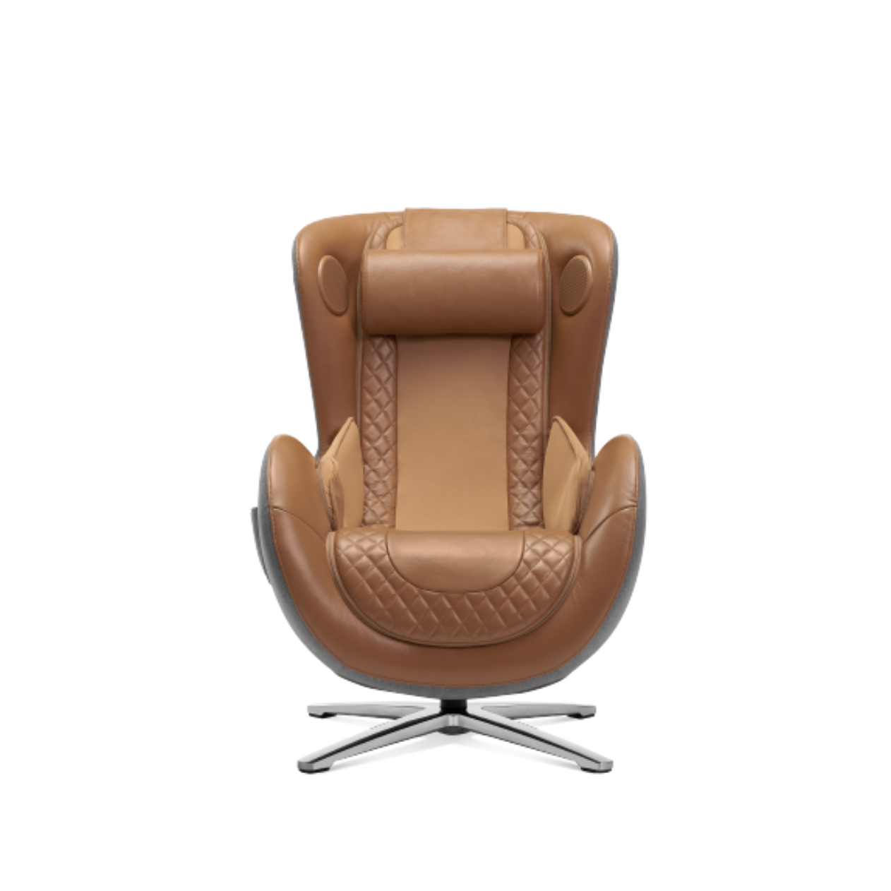 Ghế massage thương gia NOUHAUS 2021 Classic Chair with Ottoman (Caramel)