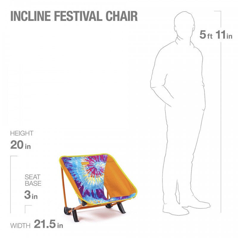 Ghế Dã Ngoại Cao Cấp Helinox Inclined Festival Chair Tie Dye Collection 10509
