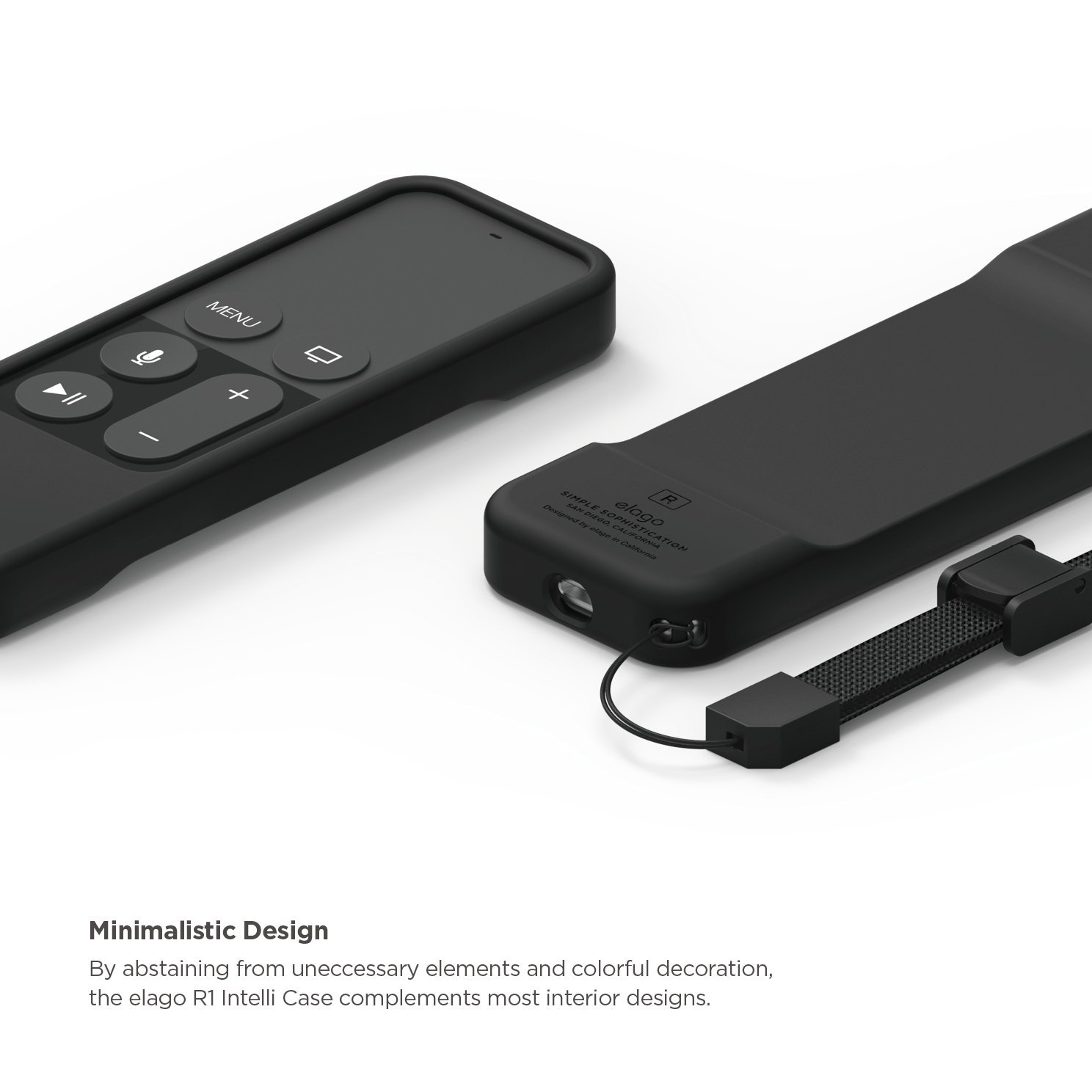 Vỏ bảo vệ Apple TV Remote Elago R1 Intelli - Black