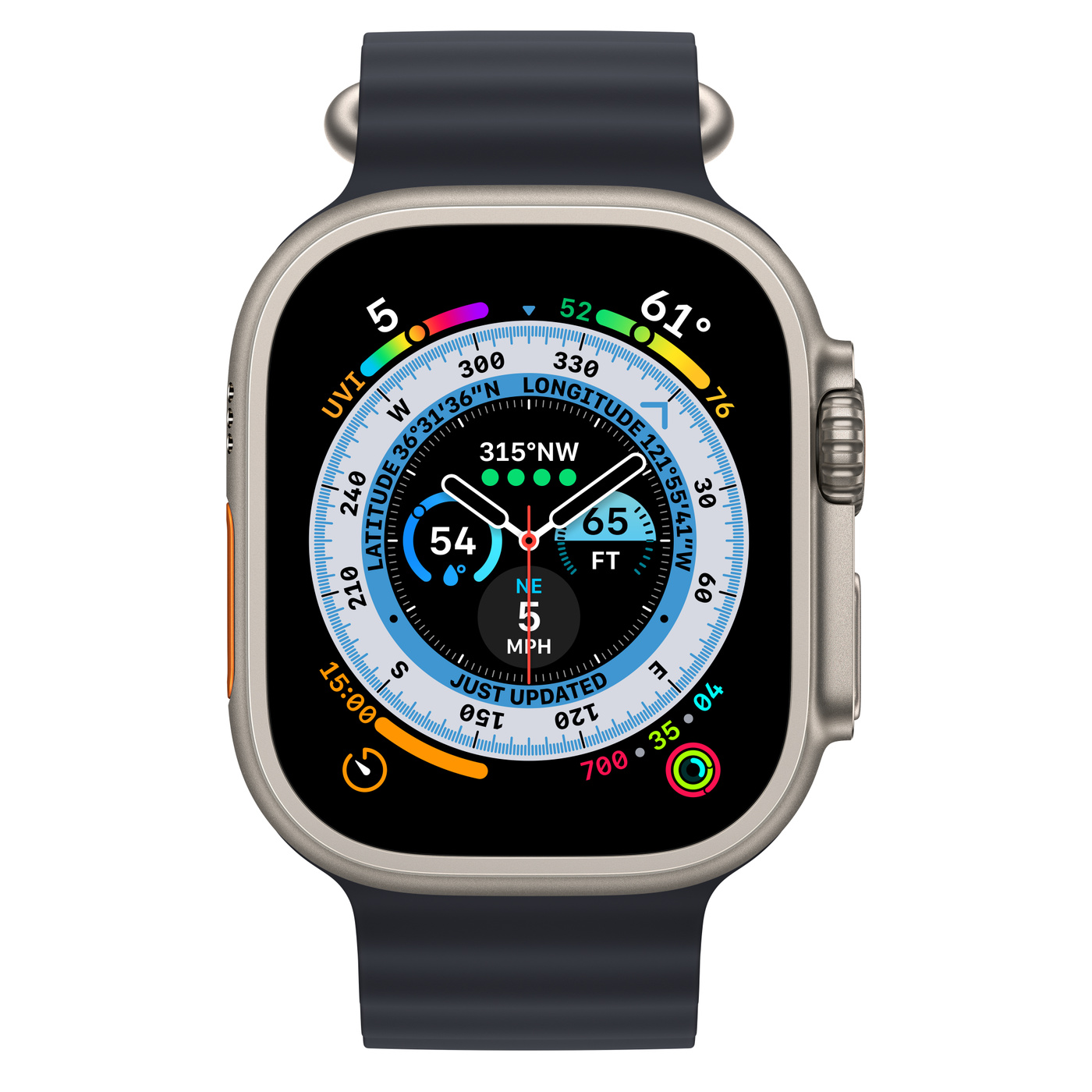 Apple Watch Ultra GPS + Cellular 49mm Titanium Ocean Band