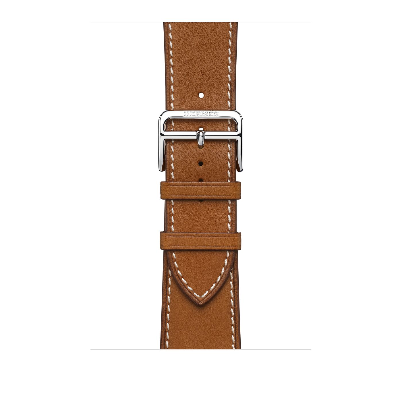 Apple Watch Series 6 Hermès GPS + Cellular, 44mm Silver Stainless Steel Case with Attelage Single Tour