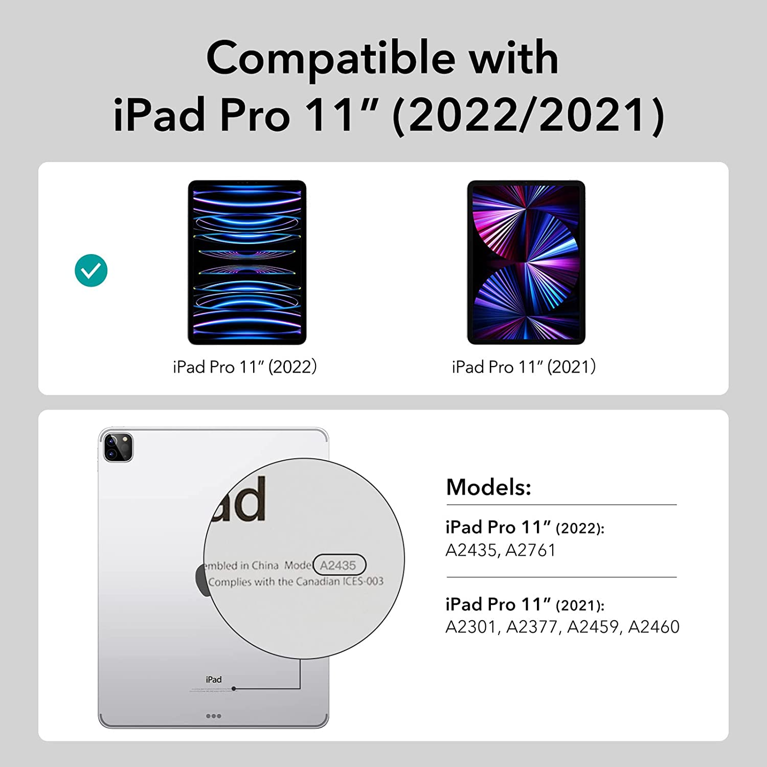 Bao da ESR iPad Pro 11″ (2022/2021) Ascend Hybrid