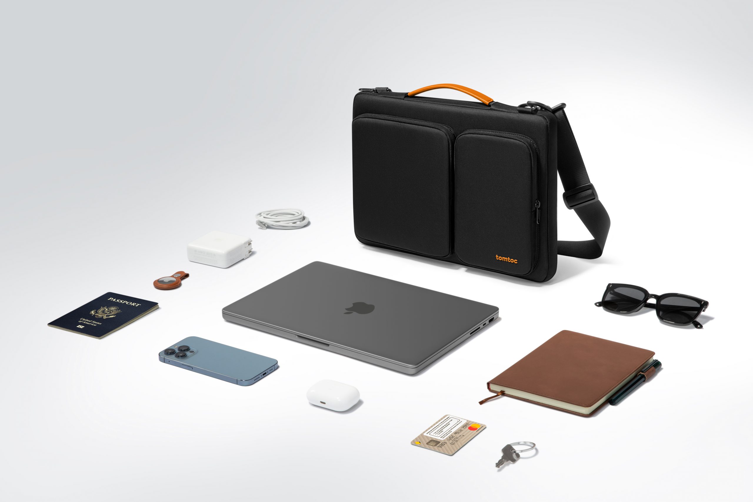 Túi Đeo Cho Macbook 13″14″, Ultrabook 13″ Tomtoc Versatile 360 Shoulder Bags (A42C01D)