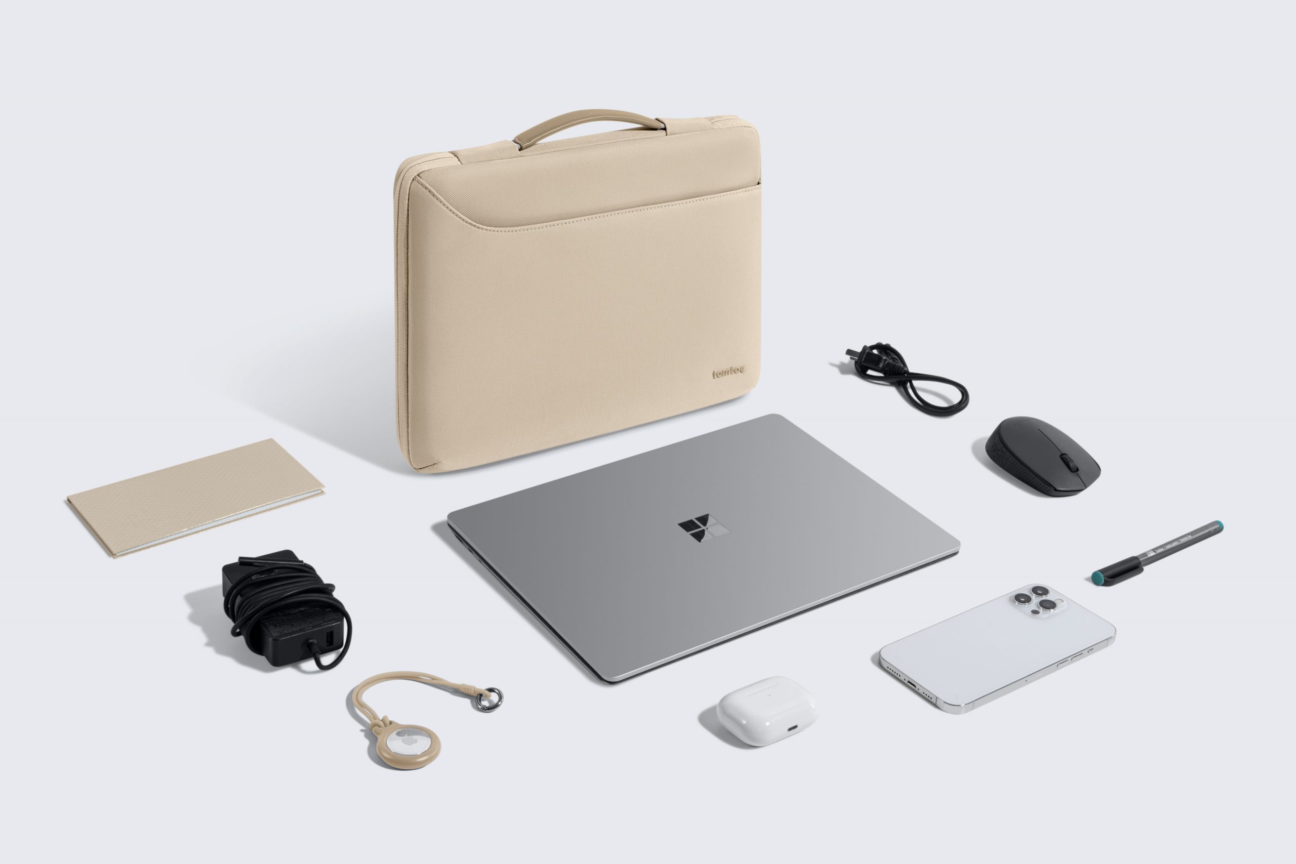 Túi Xách Chống Sốc Cho Macbook Pro 16” Tomtoc Spill-Resistant - Khaki (A22E2K1)