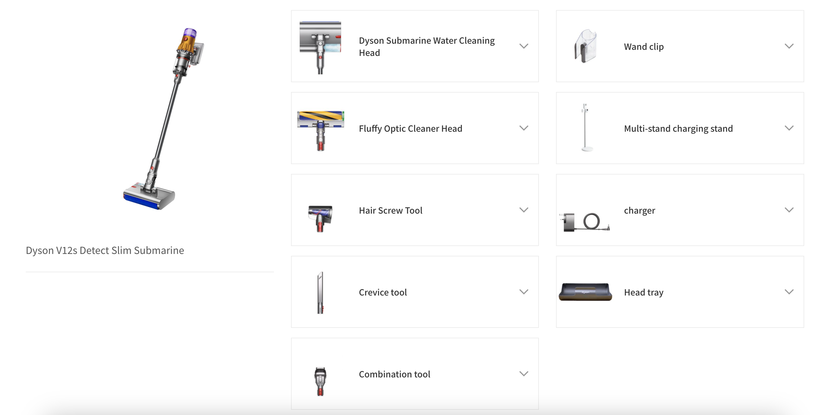 Máy hút bụi lau nhà Dyson V12s Detect Slim Submarine, kèm giá treo