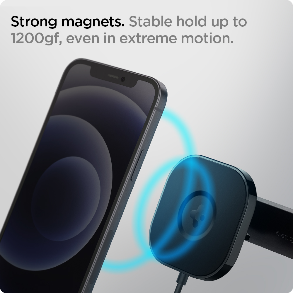 Sạc không dây trên xe hơi Spigen OneTap Pro Wireless Magnetic Car Charger Air Vent (MagFit)