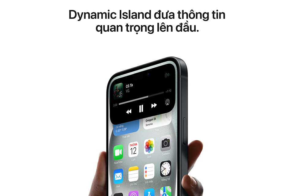 iPhone 15 Plus với màn hình lớn Dynamic Island