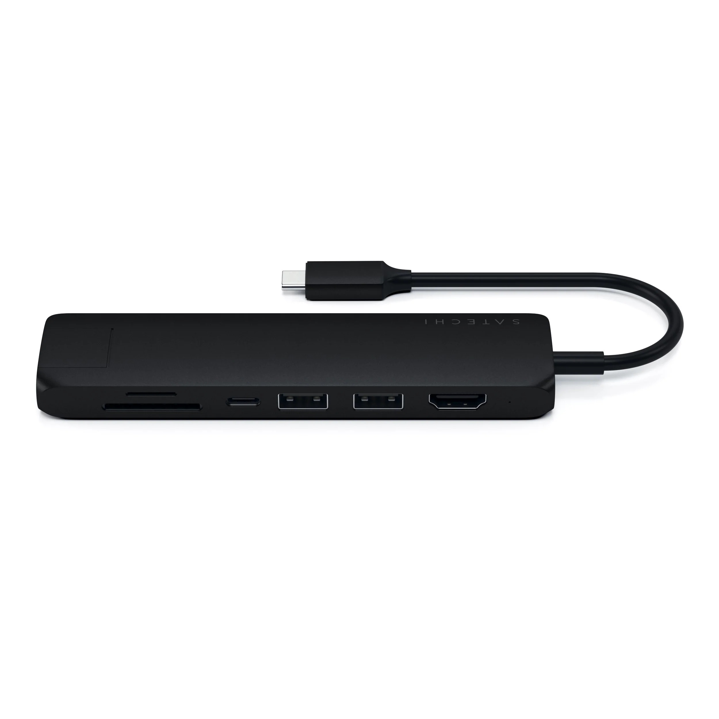 Cổng chuyển đổi Satechi 7in1 HDMI 4K/60Hz USB-C Multiport Slim với Ethernet