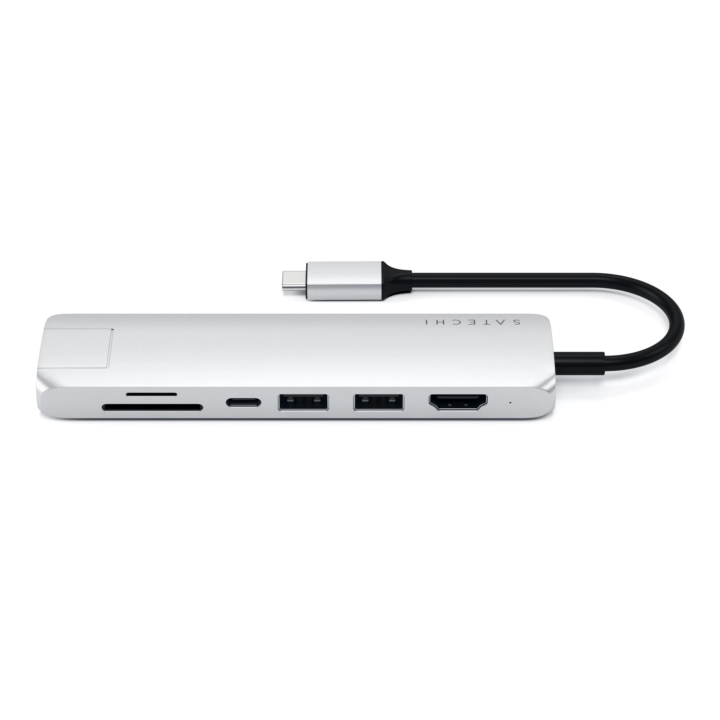 Cổng chuyển đổi Satechi 7in1 HDMI 4K/60Hz USB-C Multiport Slim với Ethernet