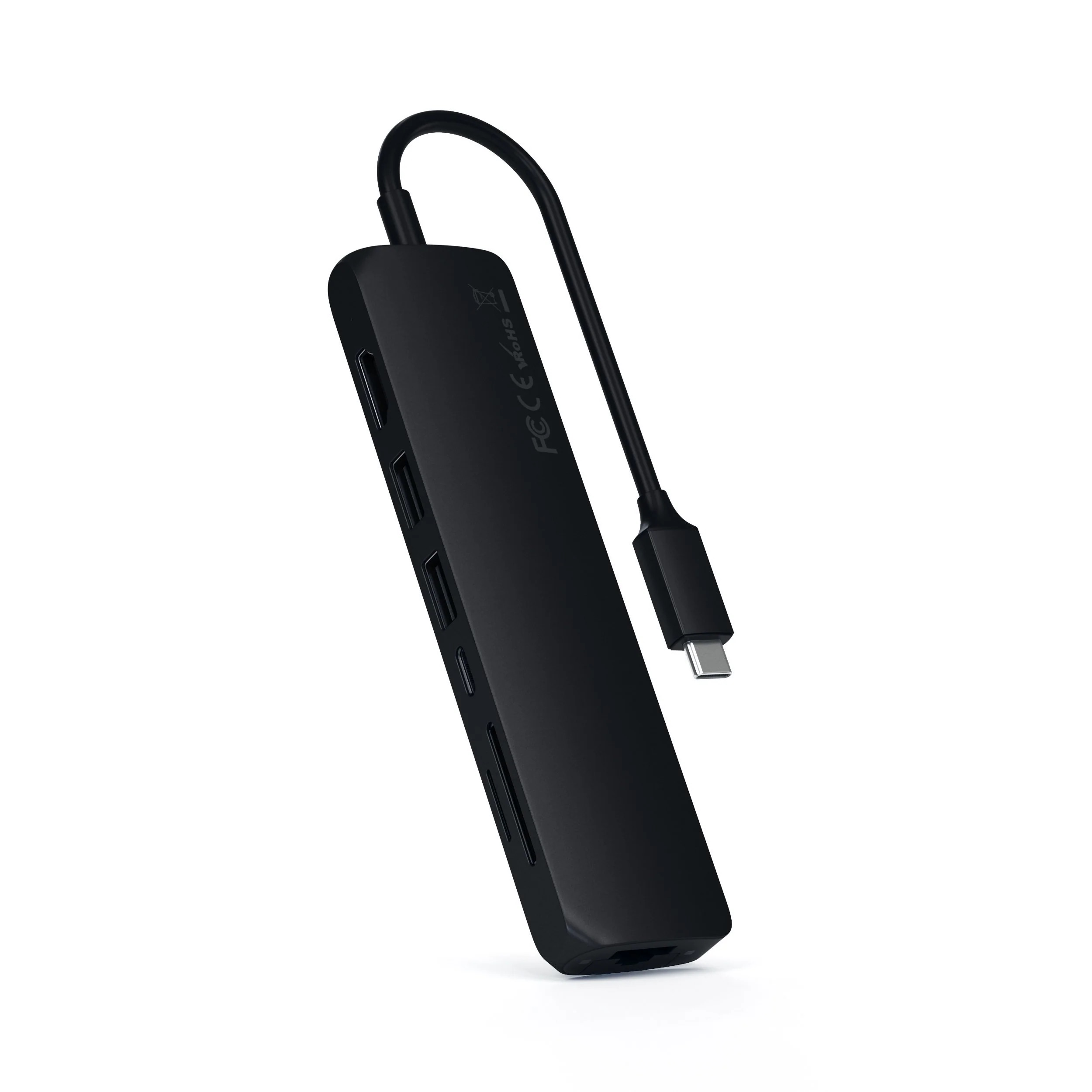 Cổng chuyển đổi Satechi 7in1 HDMI 4K/60Hz USB-C Multiport Slim với Ethernet