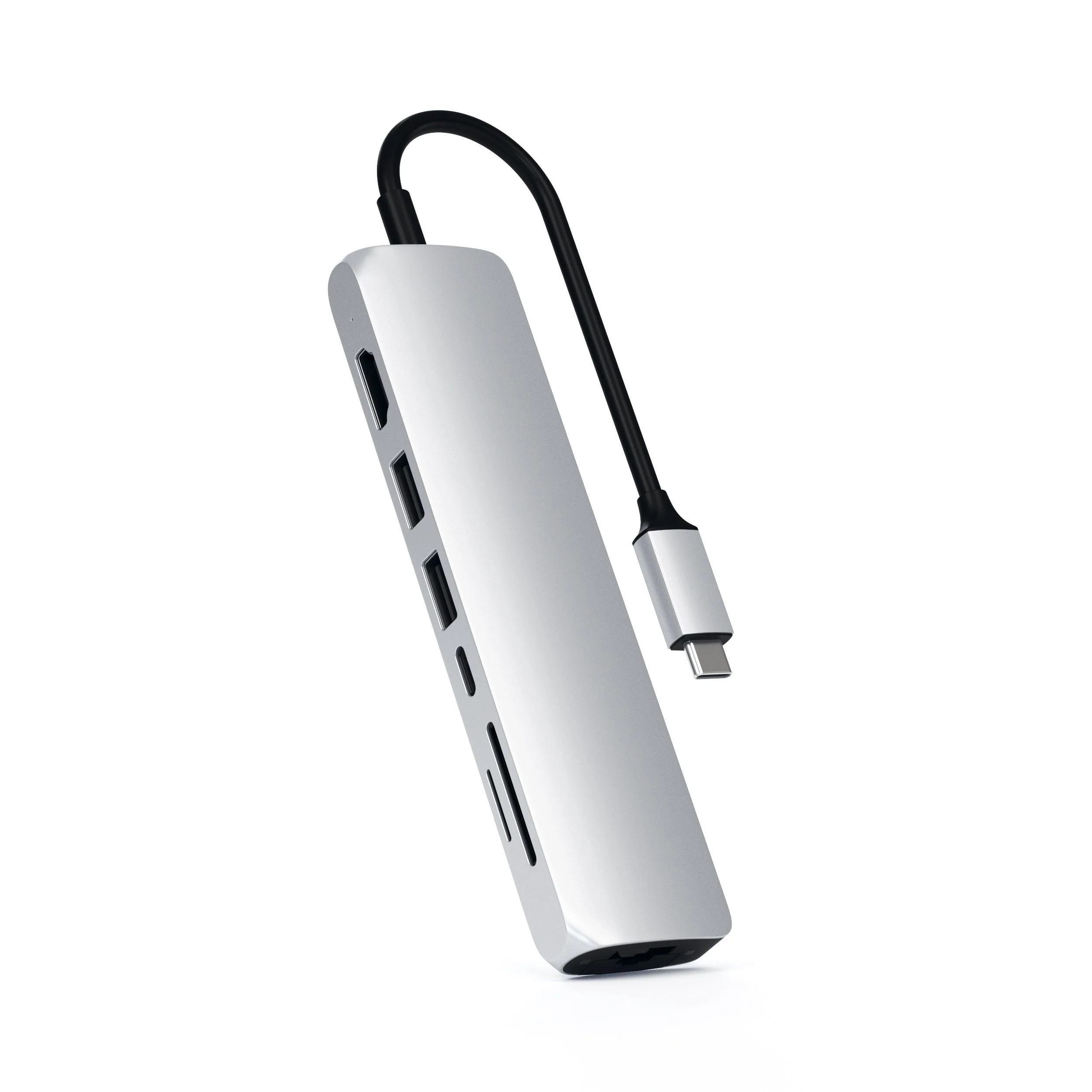 Cổng chuyển đổi Satechi 7in1 HDMI 4K/60Hz USB-C Multiport Slim với Ethernet