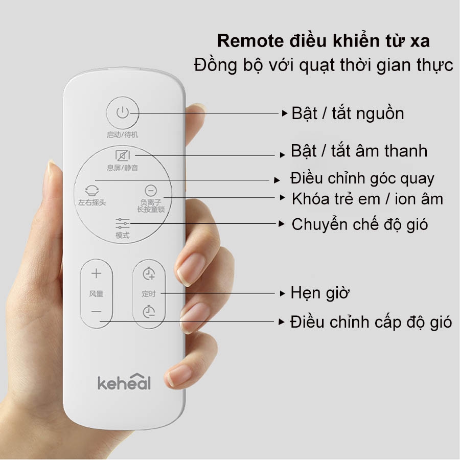 Quạt không cánh XIAOMI Keheal A4 Pro - Bản Tiếng Việt