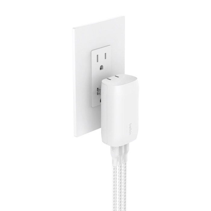 Cục sạc nhanh Belkin 67W Triol 3 x USB-C PD3.1 PPS GaN