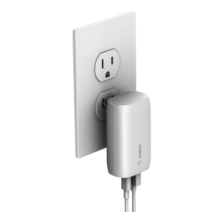 Cục sạc nhanh Belkin 37W, USB-C PD 25W + USB-A 12W, Wall Charger