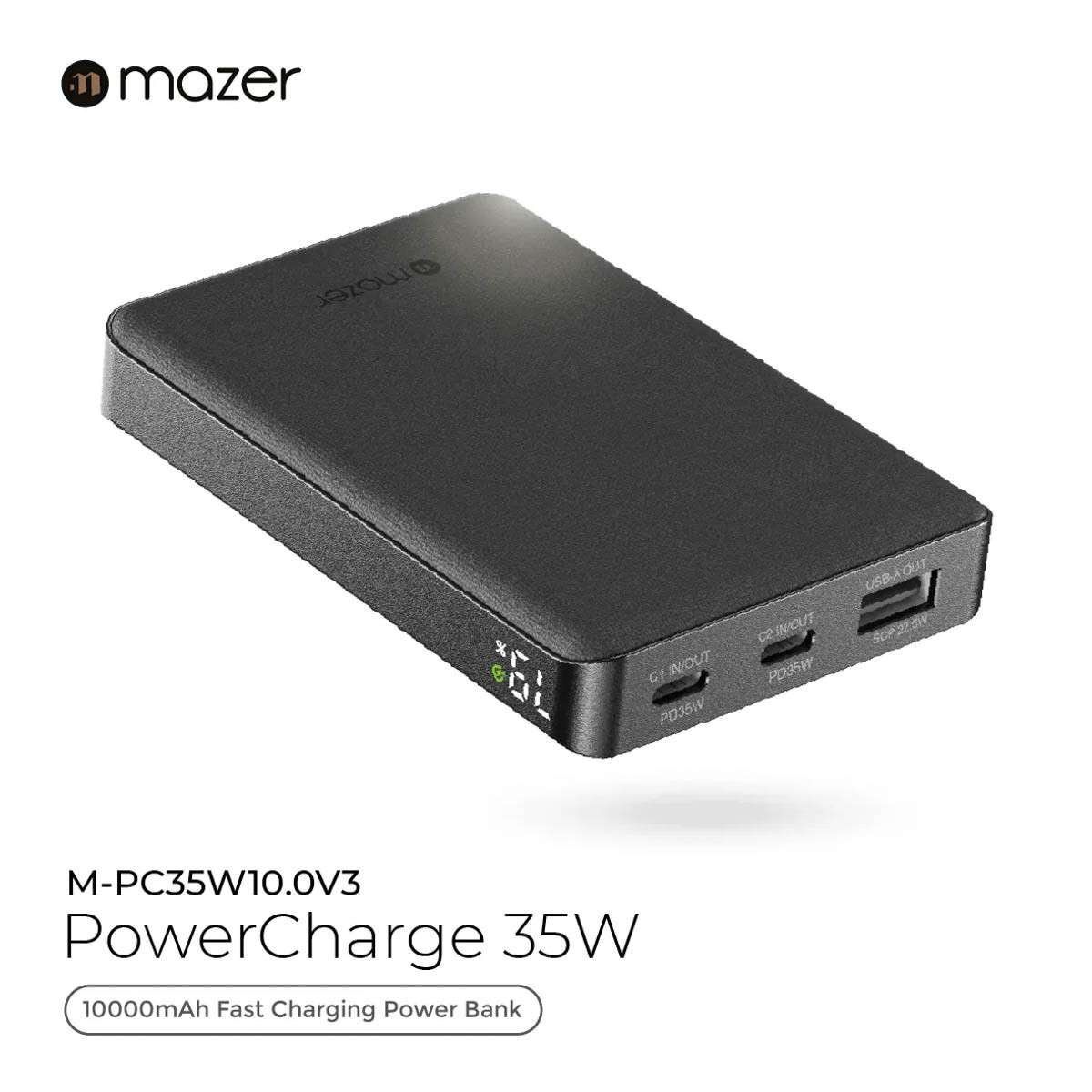 Pin sạc dự phòng Mazer PowerCharger PD35W, 10000mAh