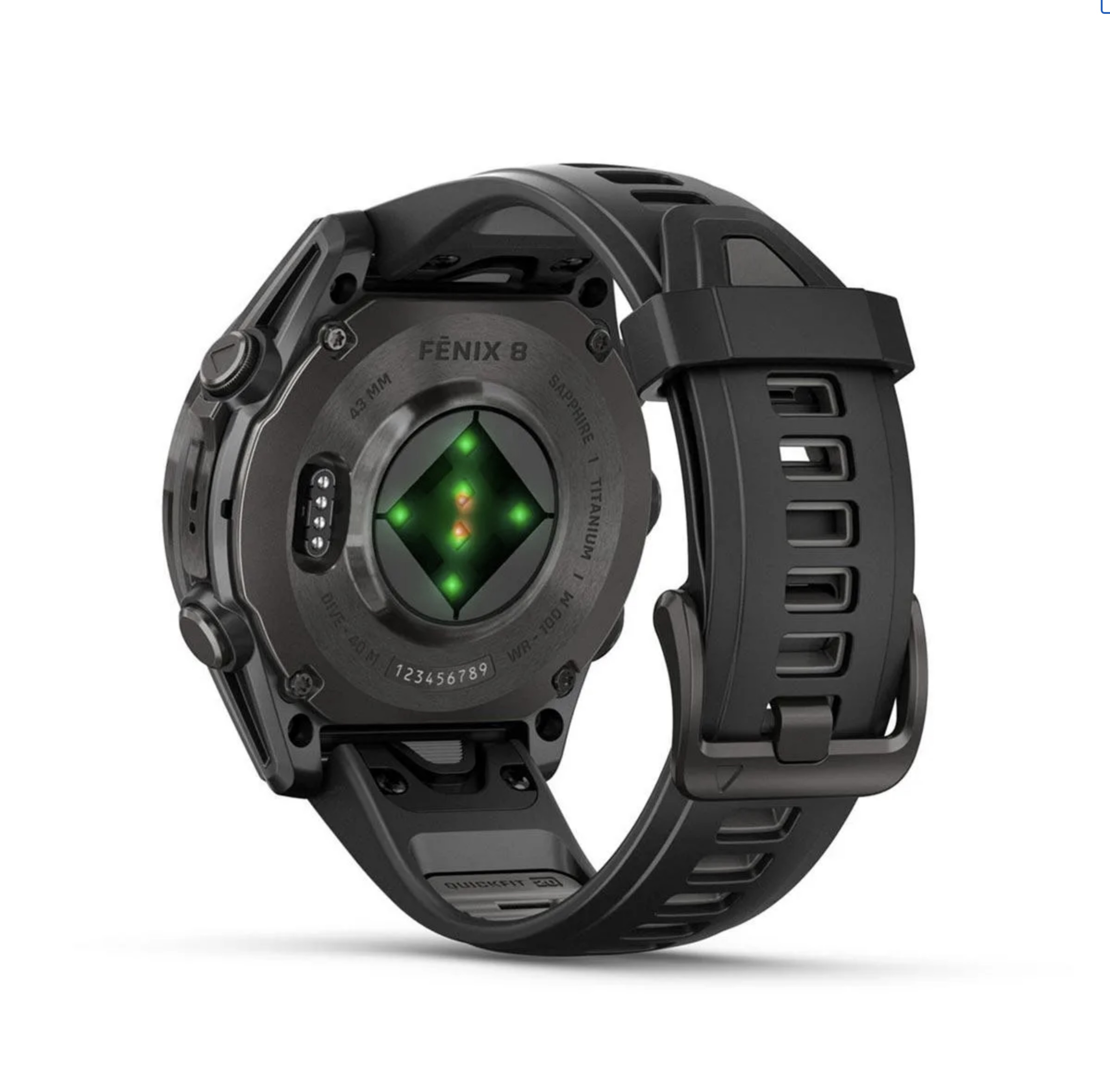 Garmin Fenix 8 AMOLED (43MM) - Sapphire, Titanium