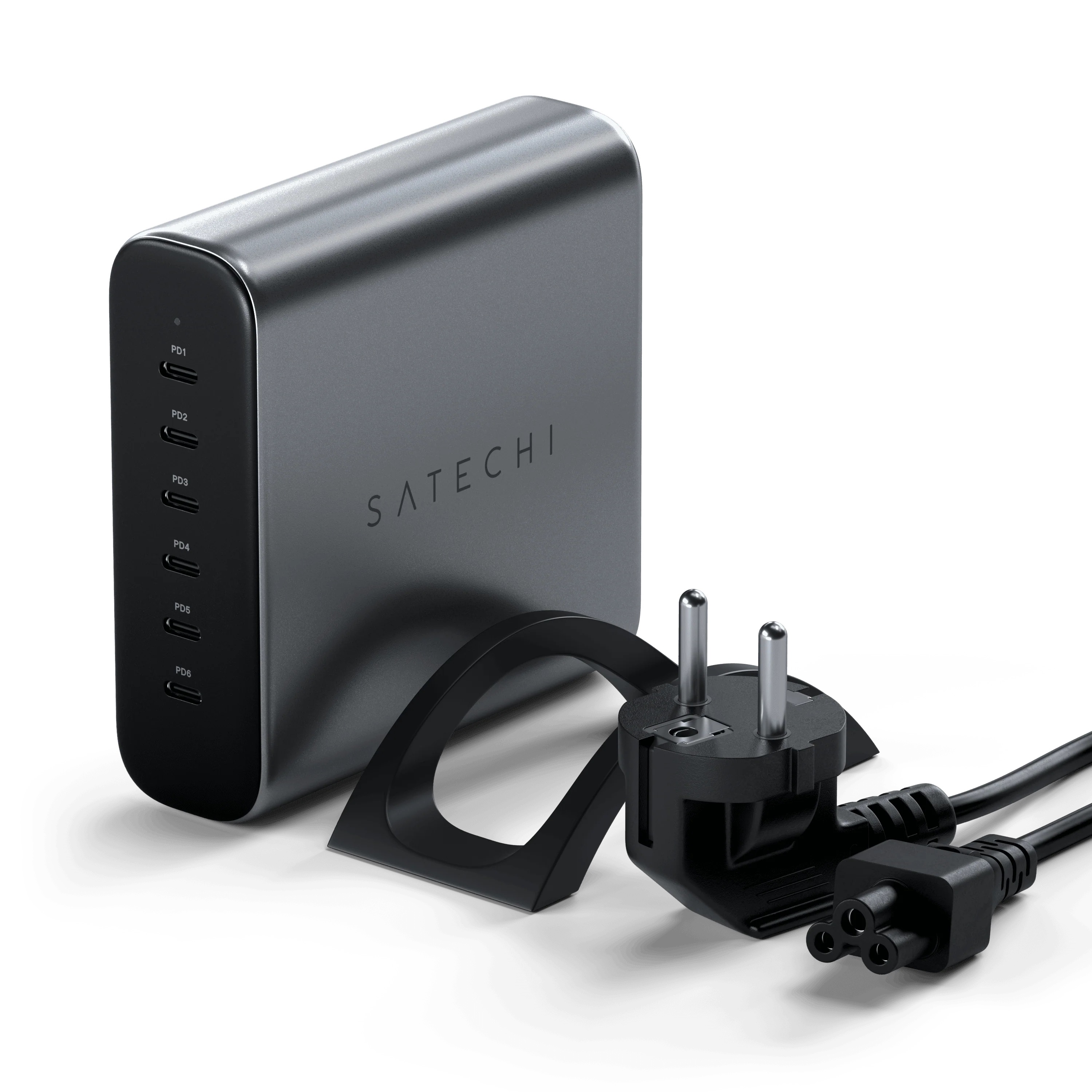 Bộ sạc GaN Satechi 200W 6 cổng USB-C