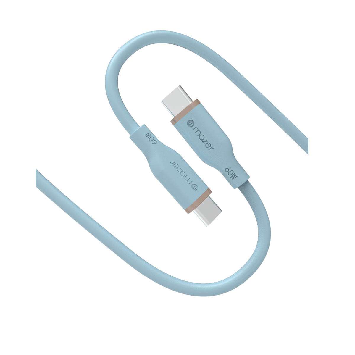 Dây cáp Mazer Infinite.LINK 3 PD60W USB-C to USB-C 2M cable (Flex, Silicone)