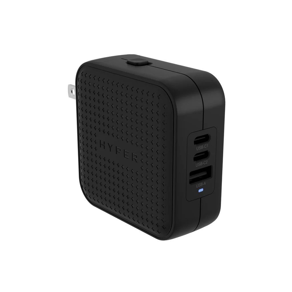 Cục sạc HyperJuice 70W USB-C GaN Travel Charger with 3 Ports