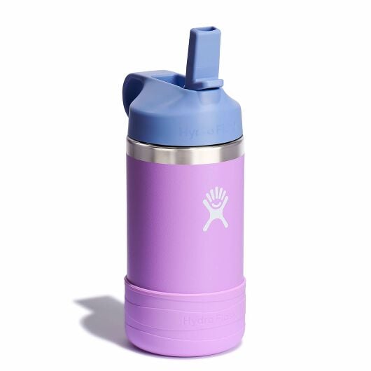 Bình nước giữ nhiệt dành cho trẻ Hydro Flask Kids Wide Mouth Straw Cap And Boot Anemone 12 Oz