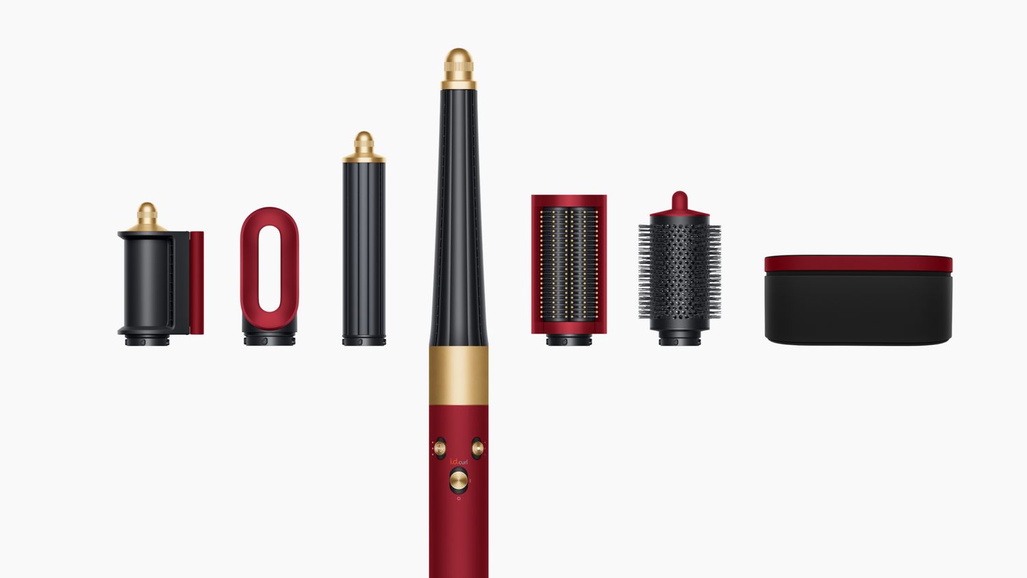 Máy tạo kiểu tóc thông minh Dyson Airwrap i.d. Straight+Wavy (Red Velvet/Gold) | Limited Edition