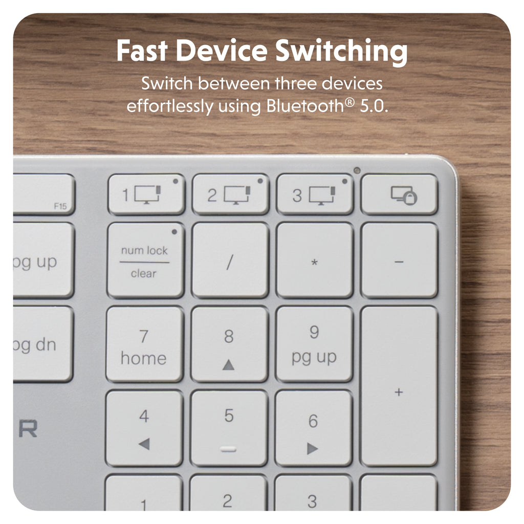 Bàn phím không dây Hyper HyperSpace Bluetooth Wireless Keyboard - HS2310US