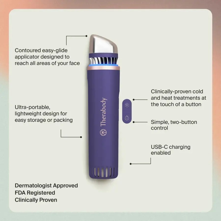 Máy massage đẩy tinh chất Therabody TheraFace Depuffing Wand