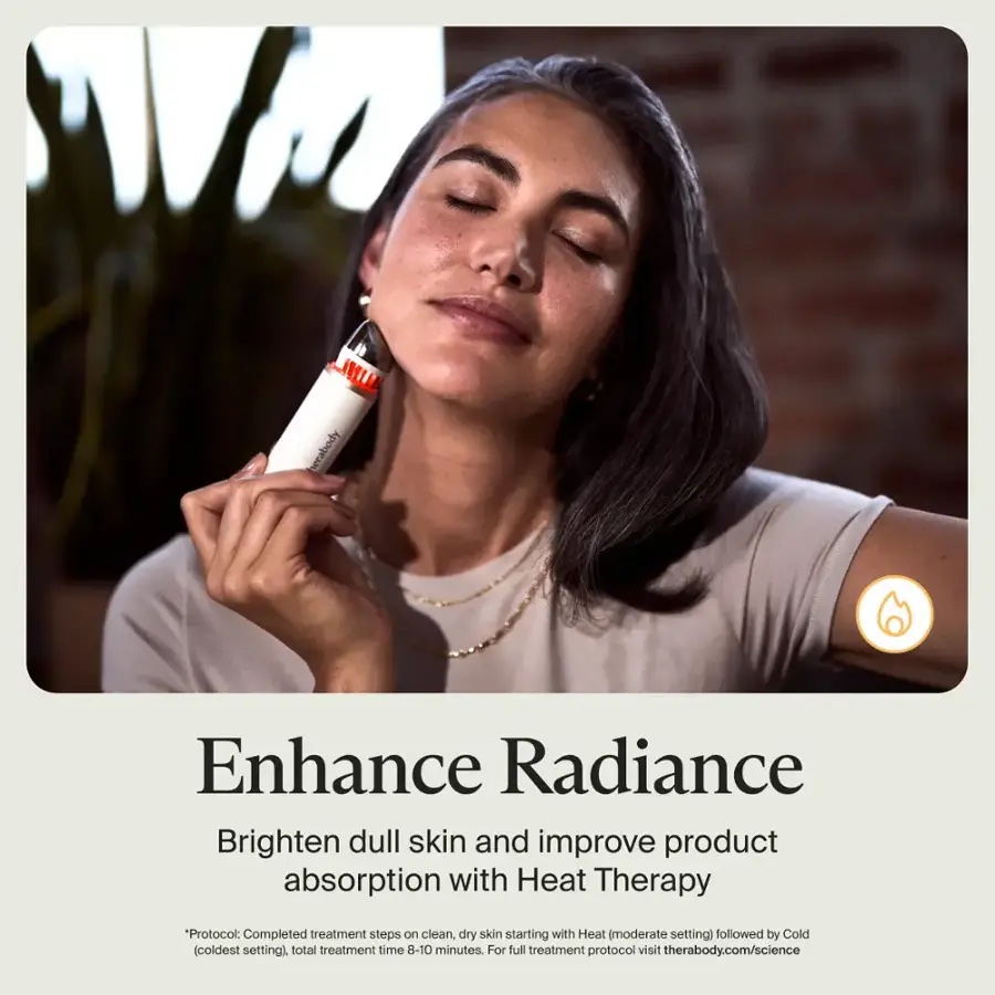 Máy massage đẩy tinh chất Therabody TheraFace Depuffing Wand