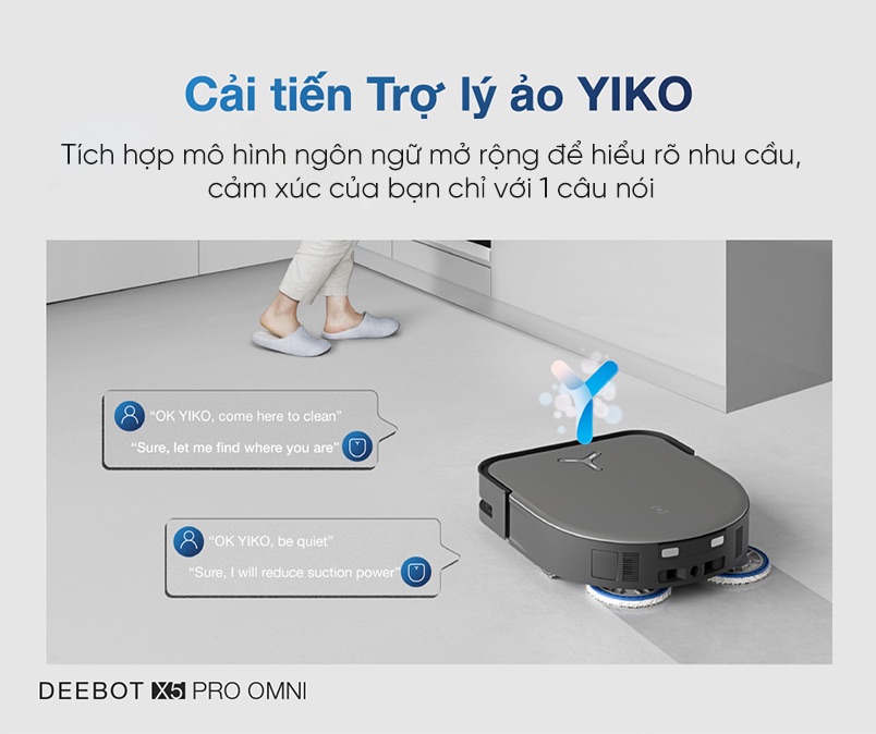 Robot hút bụi lau nhà Ecovacs Deebot X5 Pro Omni