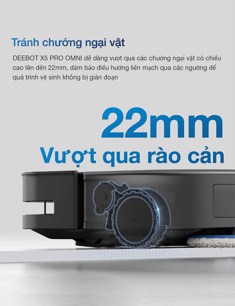 Robot hút bụi lau nhà Ecovacs Deebot X5 Pro Omni