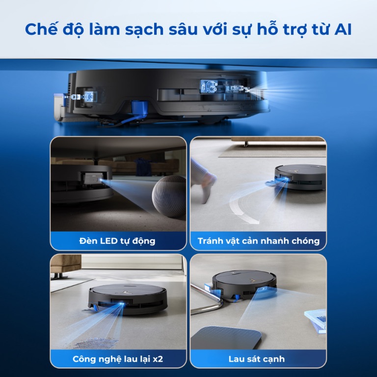 Robot hút bụi lau nhà Ecovacs Deebot X9 Pro Omni