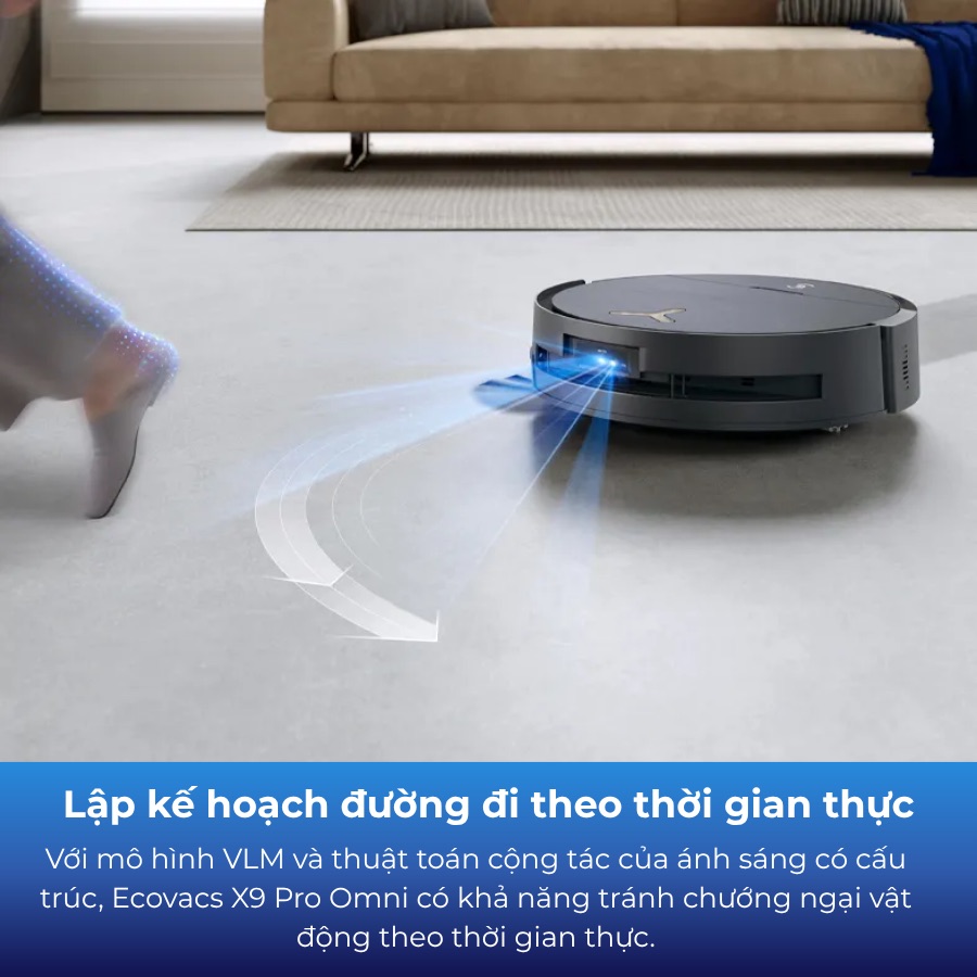 Robot hút bụi lau nhà Ecovacs Deebot X9 Pro Omni
