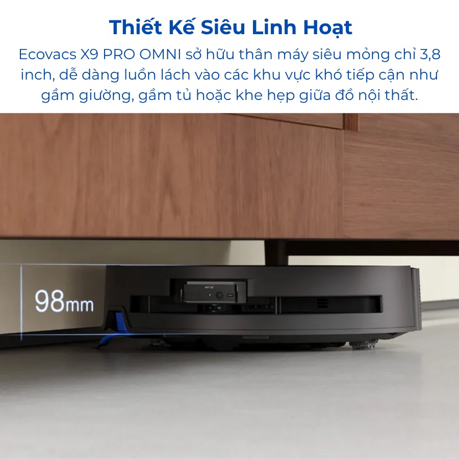Robot hút bụi lau nhà Ecovacs Deebot X9 Pro Omni