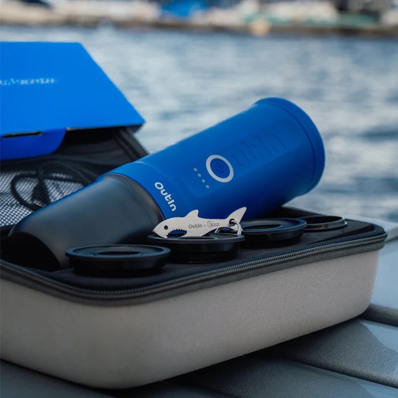 Máy pha cà phê Outin Nano Portable Espresso Machine Set (Ocean Blue) - Limited Special Edition