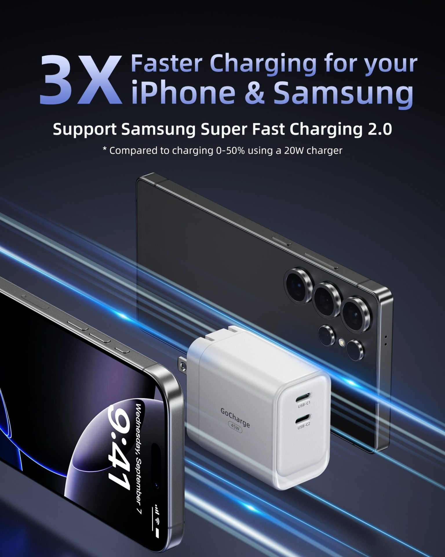 Sạc nhanh 45W Innostyle GoCharge Dual USB-C Charger, C45-2C