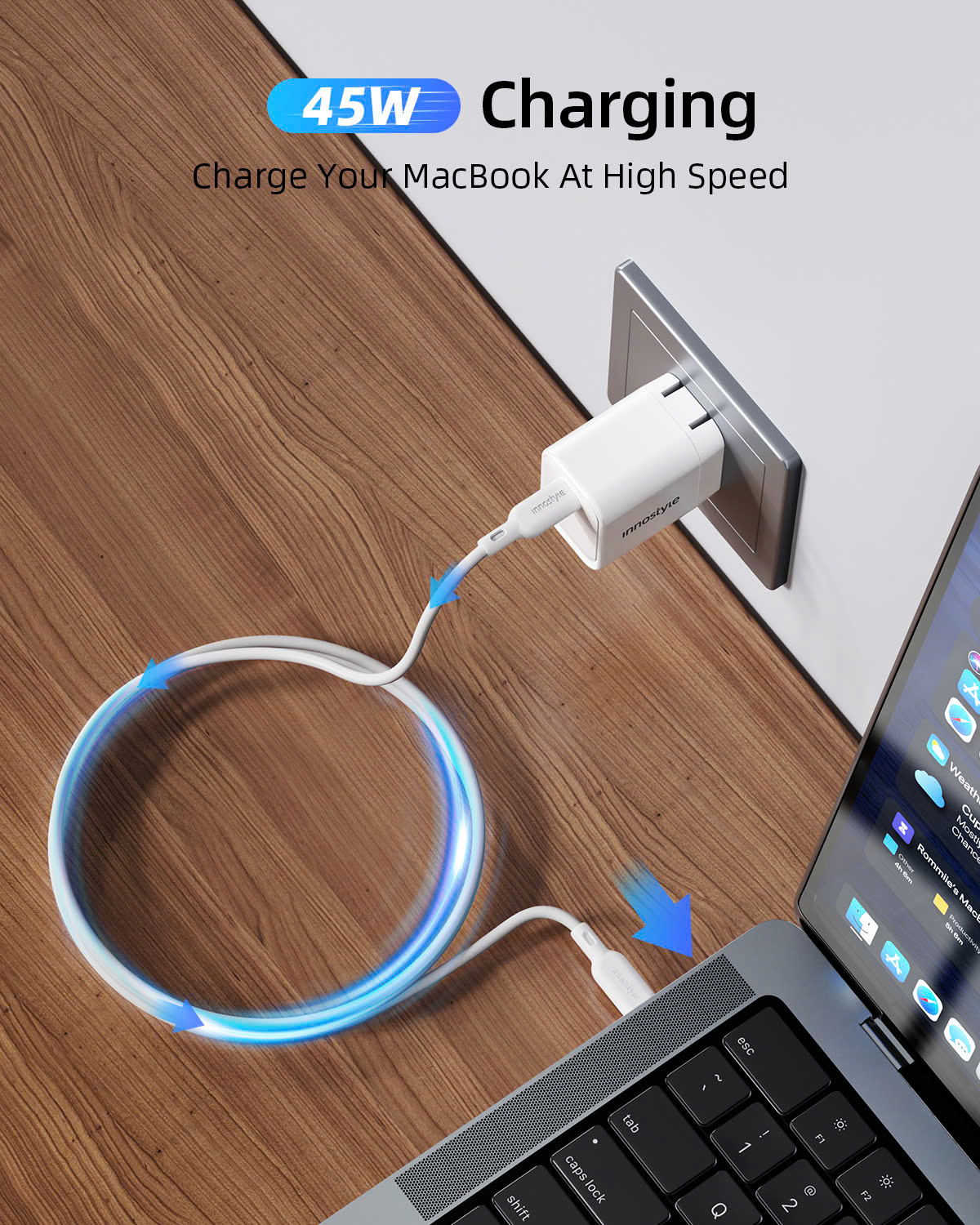 Sạc nhanh 45W Innostyle GoCharge USB-C Charger, C45-C
