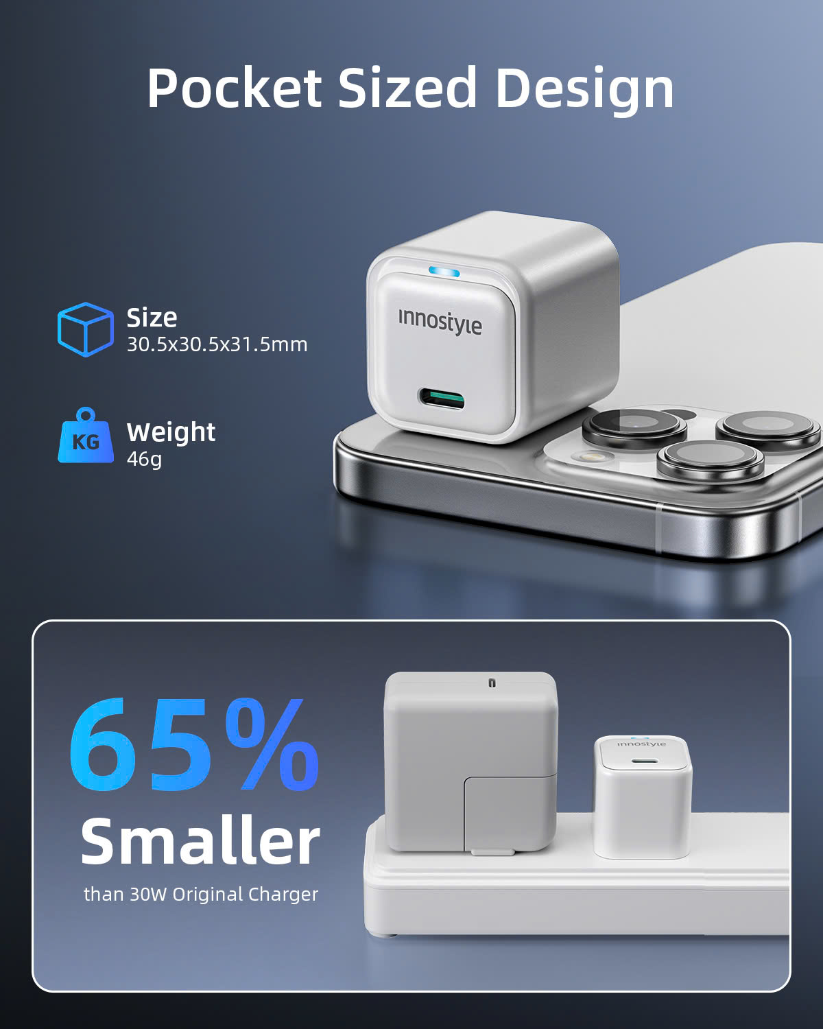 Sạc nhanh 35W Innostyle GoCharge USB-C Charger, IC35-C