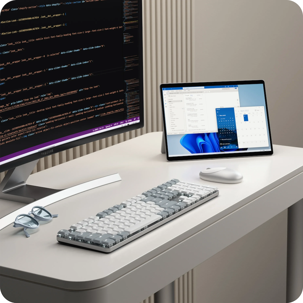 Bàn phím cơ fullsize Satechi SM3 Slim Mechanical Backlit Bluetooth Keyboard