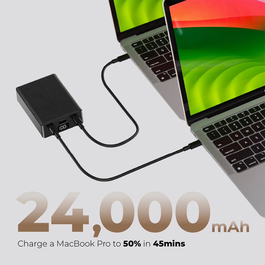 Pin sạc dự phòng Mazer PD100W PowerCharge (24.000mAh)