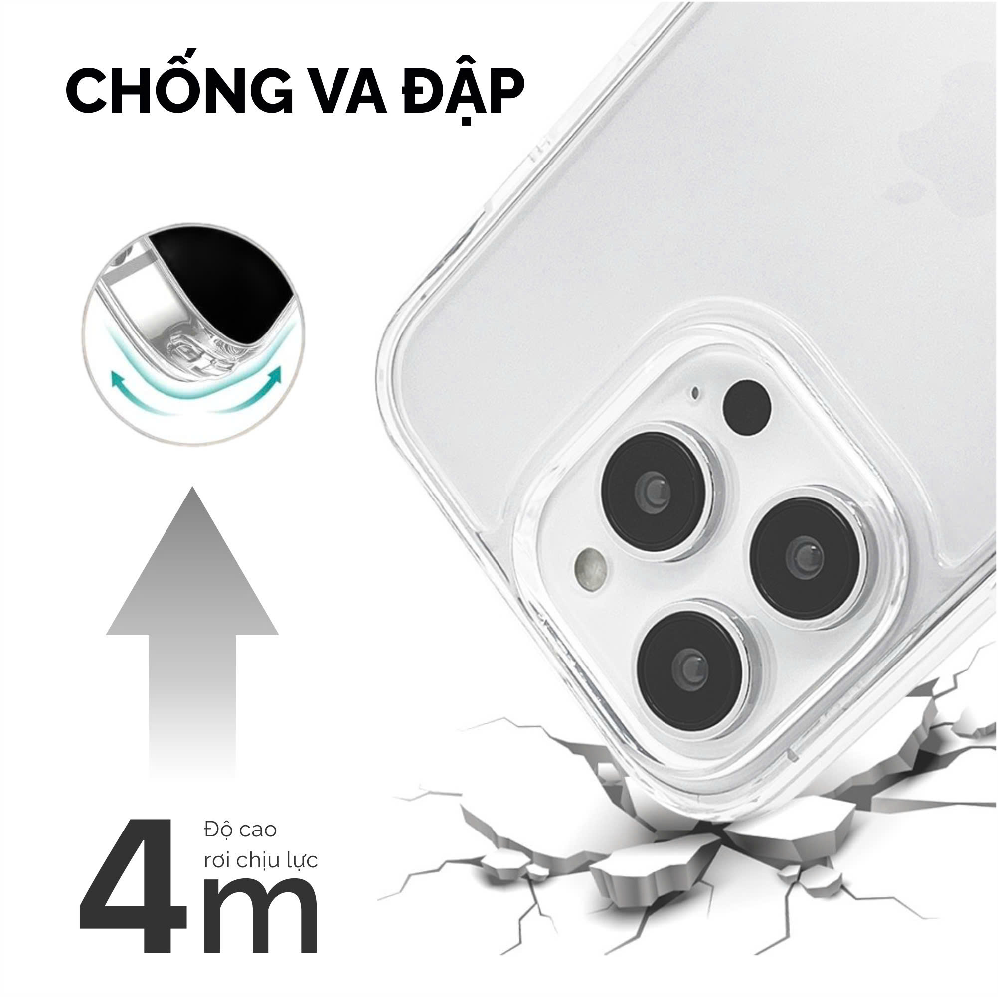 Ốp lưng Dekey Magic Cover Ultral Crystal for iPhone 17 Promax
