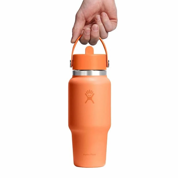 Bình giữ nhiệt Hydro Flask Wide Flex Straw Travel Cap 24 OZ (710ml) - Nectar Orange (Limited)