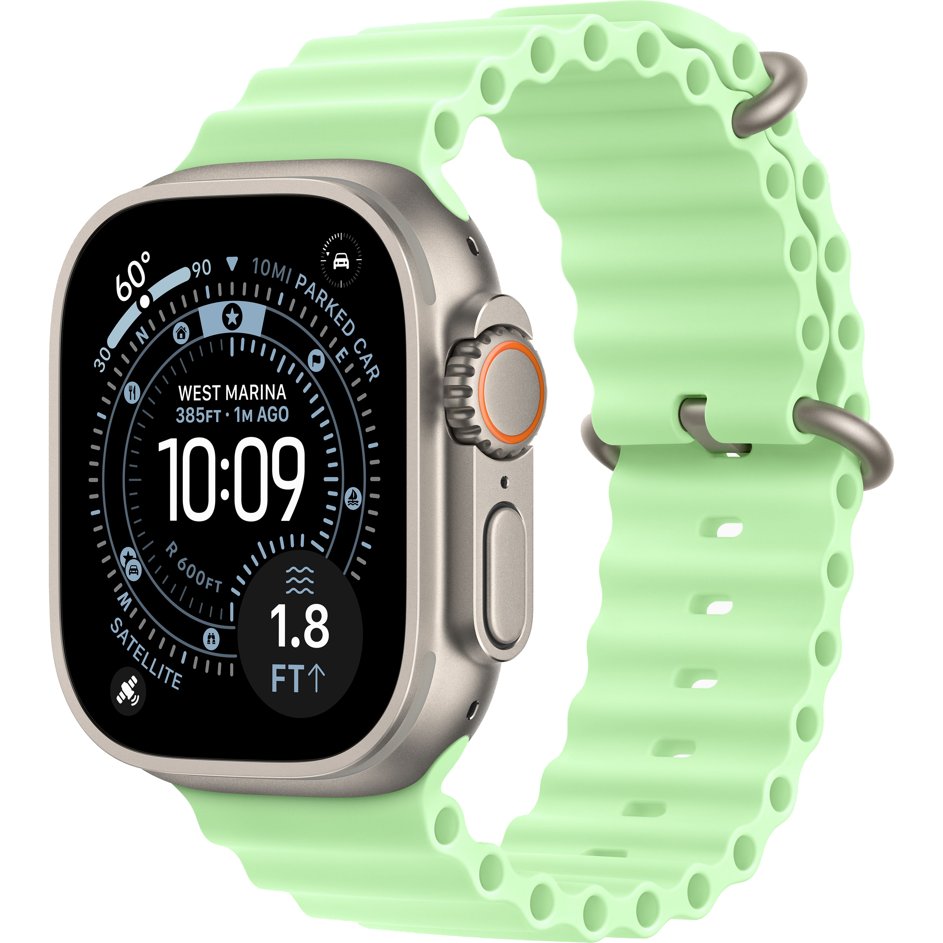Apple Watch Ultra 3 GPS + Cellular 49mm Natural Titanium, Ocean Band