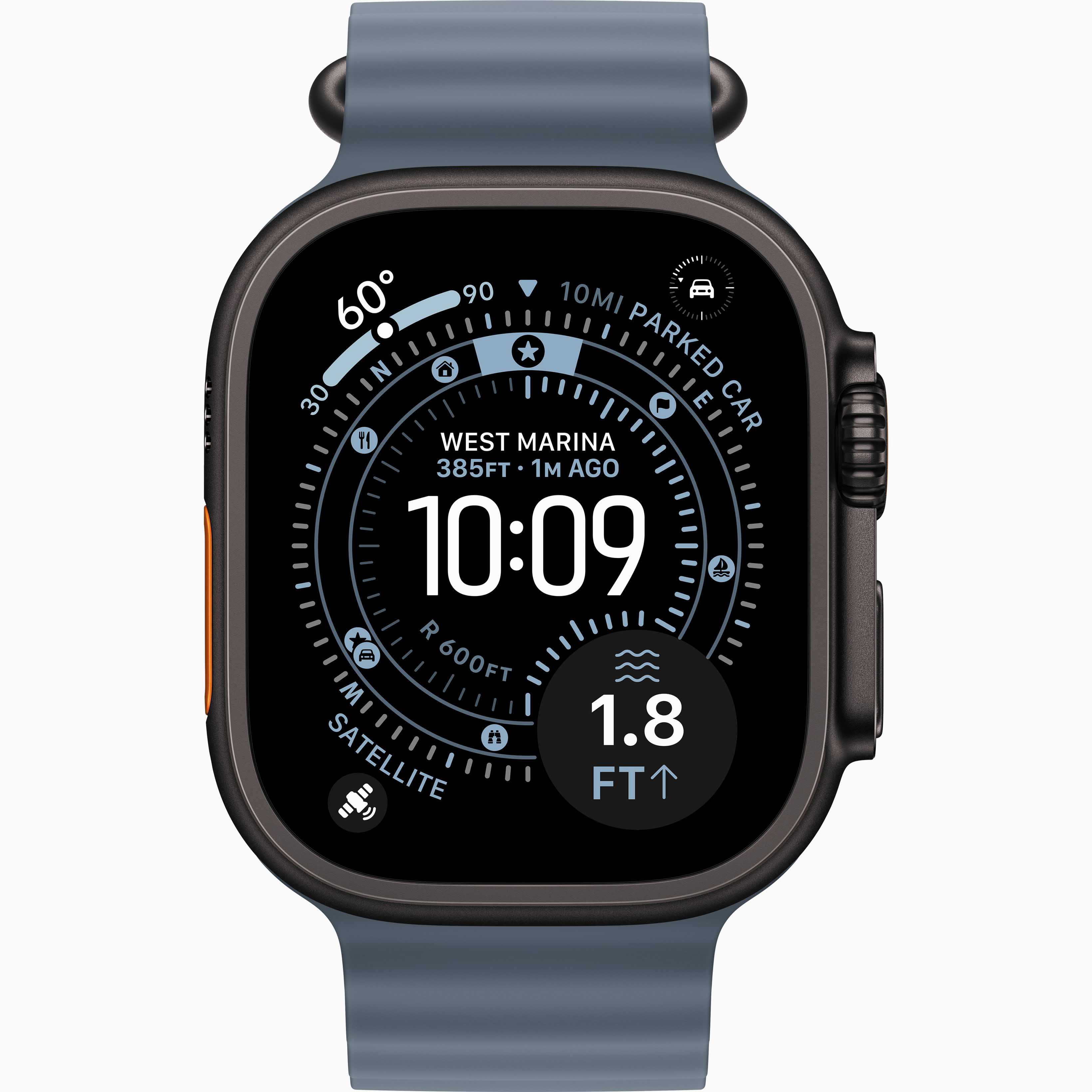 Apple Watch Ultra 3 GPS + Cellular 49mm Black Titanium, Ocean Band