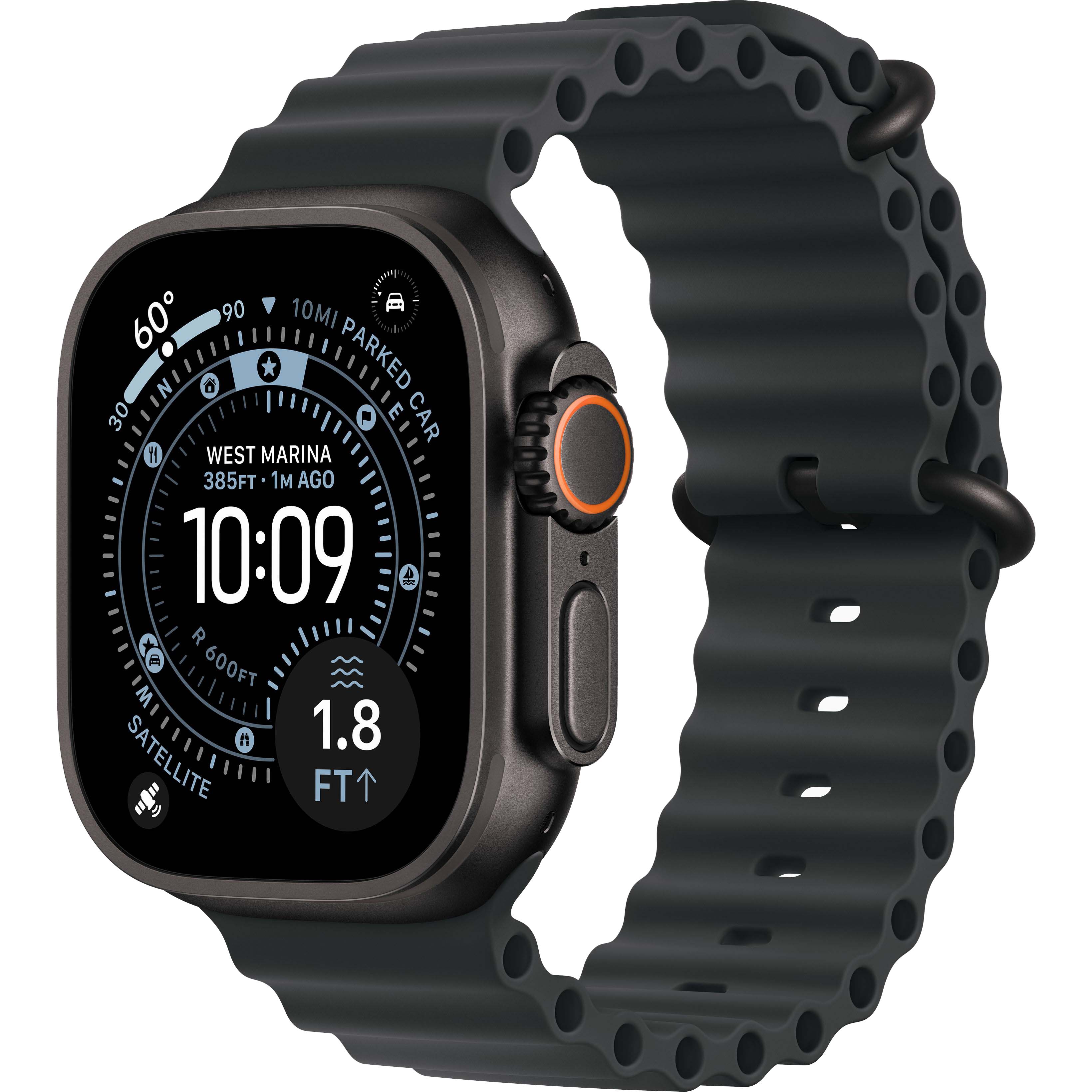 Apple Watch Ultra 3 GPS + Cellular 49mm Black Titanium, Ocean Band