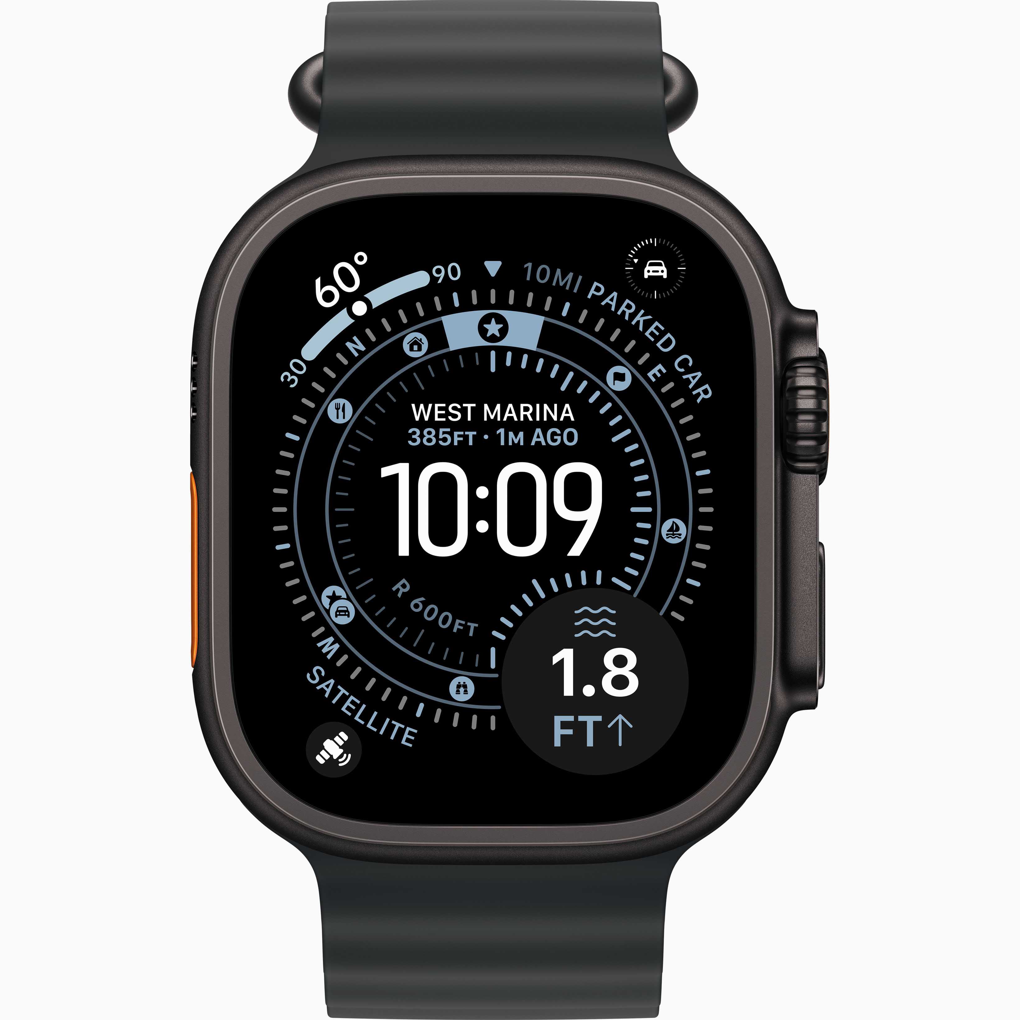 Apple Watch Ultra 3 GPS + Cellular 49mm Black Titanium, Ocean Band
