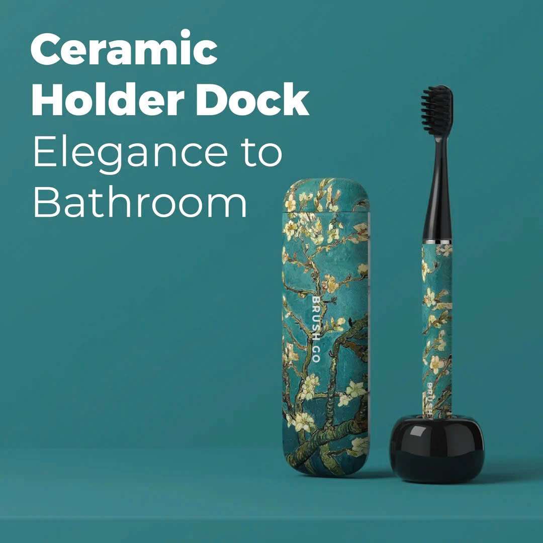 Bàn chải điện Mipow Brushgo Slimpro i4 Special Edition with Ceramic Holder CI-900S - Almonde